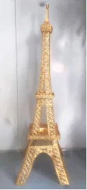 Gold Eiffel Tower decoration metal craft for home decor wedding gift and display